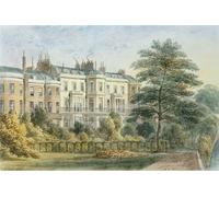 DQCJIYIGL Pinturas Famosas Carteles e Impresos Arte Della Tela Fronte est della casa di Sir Robert Peel nel giardino privato di Hosmer Shepherd para la Decoración del Hogar del Dormitorio 60x90cm
