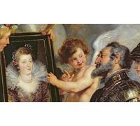DQCJIYIGL Pinturas Famosas Carteles e Impresos Arte Della Tela Henri Iv riceve il ritratto di Maria De Medici di Peter Paul Rubens para la Decoración del Hogar del Dormitorio 60x90cm