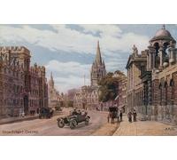 DQCJIYIGL Pinturas Famosas Carteles e Impresos Arte Della Tela High Street Oxford di Alfred Robert Quinton para la Decoración del Hogar del Dormitorio 60x90cm