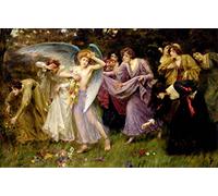 DQCJIYIGL Pinturas Famosas Carteles e Impresos Arte Della Tela I doni dell'amore di George Sheridan Knowles para la Decoración del Hogar del Dormitorio 60x90cm
