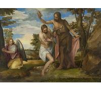DQCJIYIGL Pinturas Famosas Carteles e Impresos Arte Della Tela il Battesimo di Cristo di Paolo Veronese para la Decoración del Hogar del Dormitorio 60x90cm