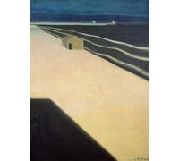 DQCJIYIGL Pinturas Famosas Carteles e Impresos Arte Della Tela il muro del mare di Leon Spilliaert para la Decoración del Hogar del Dormitorio 60x90cm