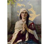 DQCJIYIGL Pinturas Famosas Carteles e Impresos Arte Della Tela La figlia di Giairo di Herbert Gustave Dopo Schmalz para la Decoración del Hogar del Dormitorio 60x90cm
