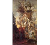 DQCJIYIGL Pinturas Famosas Carteles e Impresos Arte Della Tela le Muse lasciano il padre per andare a illuminare il mondo di Gustave Moreau para la Decoración del Hogar del Dormitorio 60x90cm