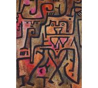 DQCJIYIGL Pinturas Famosas Carteles e Impresos Arte Della Tela Le streghe della foresta di Paul Klee para la Decoración del Hogar del Dormitorio 60x90cm