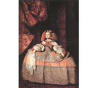 DQCJIYIGL Pinturas Famosas Carteles e Impresos Arte Della Tela l'Infanta Don Margarita De Austria di Diego Rodriguez De Velazquez para la Decoración del Hogar del Dormitorio 60x90cm