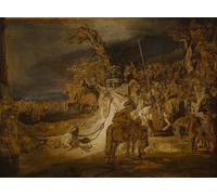 DQCJIYIGL Pinturas Famosas Carteles e Impresos Arte Della Tela lo Stato di Rembrandt Van Rijn para la Decoración del Hogar del Dormitorio 60x90cm