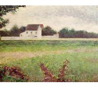 DQCJIYIGL Pinturas Famosas Carteles e Impresos Arte Della Tela Paesaggio nell'Ile-de-France di Georges Seurat para la Decoración del Hogar del Dormitorio 60x90cm