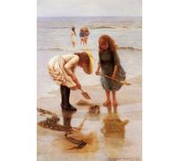 DQCJIYIGL Pinturas Famosas Carteles e Impresos Arte Della Tela Quando eravamo giovani Liddall Armitage para la Decoración del Hogar del Dormitorio 60x90cm