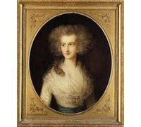 DQCJIYIGL Pinturas Famosas Carteles e Impresos Arte Della Tela Ritratto di Elizabeth Bowes di Gainsborough para la Decoración del Hogar del Dormitorio 60x90cm