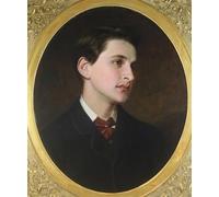 DQCJIYIGL Pinturas Famosas Carteles e Impresos Arte Della Tela Ritratto di giovane gentiluomo di Frank Dicksee para la Decoración del Hogar del Dormitorio 60x90cm