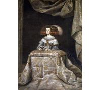 DQCJIYIGL Pinturas Famosas Carteles e Impresos Arte Della Tela Ritratto di Mariana d'Austria di Diego Rodriguez De Y Velazquez para la Decoración del Hogar del Dormitorio 60x90cm