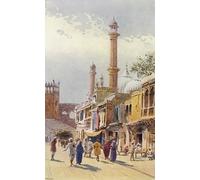 DQCJIYIGL Pinturas Famosas Carteles e Impresos Arte Della Tela una strada a Delhi che guarda verso il Jumma di Alexander Henry Hallam Murray para la Decoración del Hogar del Dormitorio 60x90cm