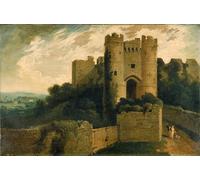 DQCJIYIGL Pinturas Famosas Carteles e Impresos Arte Della Tela Vista ingresso del castello di Carisbrooke Isola di Wight di John Mrtinss para la Decoración del Hogar del Dormitorio 60x90cm