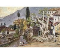 DQCJIYIGL Pinturas Famosas Lienzo con Imagen Cuadro Pared Lienzo Andritsaena il luogo di riposo per il tempio di At Bassae di John Fulleylove para la Decoración de la Sala de Estar 60x90cm