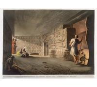 DQCJIYIGL Pinturas Famosas Lienzo con Imagen Cuadro Pared Lienzo Camera sotterranea vicino alle piramidi di Geeza dalle vedute in Egitto di Mayer para la Decoración de la Sala de Estar 60x90cm