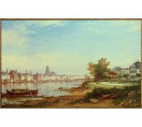 DQCJIYIGL Pinturas Famosas Lienzo con Imagen Cuadro Pared Lienzo Francoforte sul Meno di Carl Morgenstern para la Decoración de la Sala de Estar 60x90cm