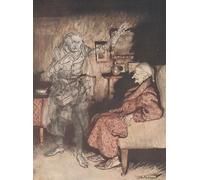 DQCJIYIGL Pinturas Famosas Lienzo con Imagen Cuadro Pared Lienzo Frontespizio Canto di Natale di Arthur Rackham para la Decoración de la Sala de Estar 60x90cm