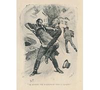 DQCJIYIGL Pinturas Famosas Lienzo con Imagen Cuadro Pared Lienzo Ha scagliato il fabbro sopra un parapetto di Sidney Paget para la Decoración de la Sala de Estar 60x90cm
