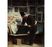 DQCJIYIGL Pinturas Famosas Lienzo con Imagen Cuadro Pared Lienzo il collezionista di incisioni di Honoré Daumier para la Decoración de la Sala de Estar 60x90cm