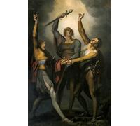 DQCJIYIGL Pinturas Famosas Lienzo con Imagen Cuadro Pared Lienzo il Giuramento dei Rutli di Enrico Fuseli para la Decoración de la Sala de Estar 60x90cm