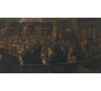 DQCJIYIGL Pinturas Famosas Lienzo con Imagen Cuadro Pared Lienzo il manto strappato Gesù condannato a morte da Jacques para la Decoración de la Sala de Estar 60x90cm
