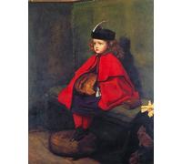 DQCJIYIGL Pinturas Famosas Lienzo con Imagen Cuadro Pared Lienzo Il mio primo sermone di John Everett Millais para la Decoración de la Sala de Estar 60x90cm
