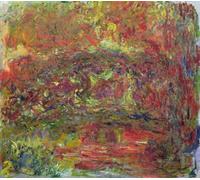 DQCJIYIGL Pinturas Famosas Lienzo con Imagen Cuadro Pared Lienzo il ponte giapponese di Claude Monet para la Decoración de la Sala de Estar 60x90cm