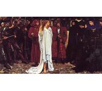 DQCJIYIGL Pinturas Famosas Lienzo con Imagen Cuadro Pared Lienzo La penitenza di Eleanor duchessa di Gloucester di Edwin Austin Abbey para la Decoración de la Sala de Estar 60x90cm