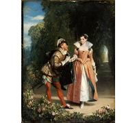 DQCJIYIGL Pinturas Famosas Lienzo con Imagen Cuadro Pared Lienzo la proposta di Charles Robert Leslie para la Decoración de la Sala de Estar 60x90cm