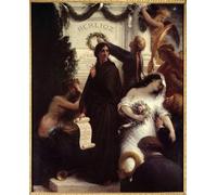 DQCJIYIGL Pinturas Famosas Lienzo con Imagen Cuadro Pared Lienzo Omaggio a Berlioz Hector Berlioz Compositore francese Dipinto di Henri Fantin Latour para la Decoración de la Sala de Estar 60x90cm