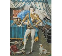 DQCJIYIGL Pinturas Famosas Lienzo con Imagen Cuadro Pared Lienzo Ritratto di Sir Anthony Mildmay Cavaliere di Apethorpe Northants di Nicholas Hilliard para la Decoración de la Sala de Estar 60x90cm