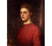 DQCJIYIGL Pinturas Famosas Lienzo con Imagen Cuadro Pared Lienzo Ritratto di una signora George Frederic Watts para la Decoración de la Sala de Estar 60x90cm