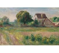 DQCJIYIGL Pinturas Famosas Pintura Pared Lienzo Póster Arte Pared Case a Essoyes di Pierre Auguste Renoir para Decoraciones del Hogar 60x90cm