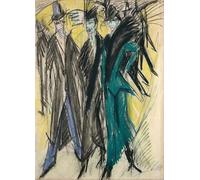 DQCJIYIGL Pinturas Famosas Pintura Pared Lienzo Póster Arte Pared Cavaliere di Ernst Ludwig Kirchner para Decoraciones del Hogar 60x90cm