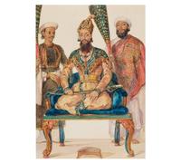 DQCJIYIGL Pinturas Famosas Pintura Pared Lienzo Póster Arte Pared Fakhr ud Din Mirza Figlio maggiore di Bahadur Shah Ii di William Carpenter para Decoraciones del Hogar 60x90cm