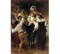 DQCJIYIGL Pinturas Famosas Pintura Pared Lienzo Póster Arte Pared Il ritorno di Tobia di William Adolphe Bouguereau para Decoraciones del Hogar 60x90cm