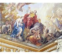 DQCJIYIGL Pinturas Famosas Pintura Pared Lienzo Póster Arte Pared La Temperanza Particolare del Ciclo di Affreschi nella Sala degli Specchi di Famoso Artista para Decoraciones del Hogar 60x90cm