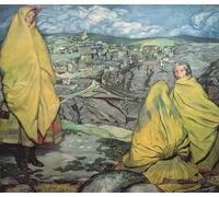 DQCJIYIGL Pinturas Famosas Pintura Pared Lienzo Póster Arte Pared Le donne della tomba di Ignacio Zuloaga para Decoraciones del Hogar 60x90cm
