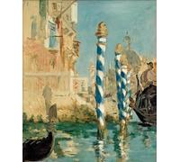 DQCJIYIGL Pinturas Famosas Pintura Pared Lienzo Póster Arte Pared Le Grand Canal A Venise di Edouard Manet para Decoraciones del Hogar 60x90cm