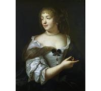 DQCJIYIGL Pinturas Famosas Pintura Pared Lienzo Póster Arte Pared Madame De Sevigne Cortigiano francese e scrittrice di lettere di Claude Lefebvre para Decoraciones del Hogar 60x90cm