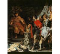 DQCJIYIGL Pinturas Famosas Pintura Pared Lienzo Póster Arte Pared Muzio Scevola davanti a Lars Porsena di Peter Paul Rubens para Decoraciones del Hogar 60x90cm
