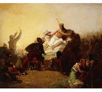 DQCJIYIGL Pinturas Famosas Pintura Pared Lienzo Póster Arte Pared Pizarro La conquista dell'Inca del Perù di John Everett Millais para Decoraciones del Hogar 60x90cm