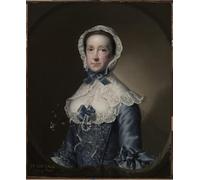 DQCJIYIGL Pinturas Famosas Pintura Pared Lienzo Póster Arte Pared Ritratto della signora William Sr di Wright of Derby para Decoraciones del Hogar 60x90cm