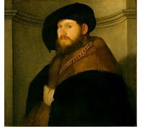 DQCJIYIGL Pinturas Famosas Pintura Pared Lienzo Póster Arte Pared Ritratto di un gentiluomo che indossa una catena d'oro di Cariani para Decoraciones del Hogar 60x90cm