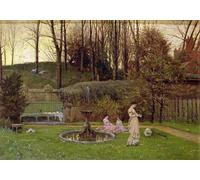 DQCJIYIGL Pinturas Famosas Pintura Pared Lienzo Póster Arte Pared Signora che legge una lettera di John Fulleylove para Decoraciones del Hogar 60x90cm