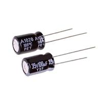 DQFOCPHHAA 10PCS Aluminum Electrolytic Capacitors 35V1000UF 10X20