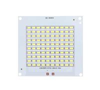 DQFOCPHHAA 1pcs LED Chip SMD5730 Led SMD Board 10W 20W 30W 50W 100W 150W 200W Smart IC 32-36V DIY for Outdoor Lighting Spotlight Cold White(10W 55x49mm)