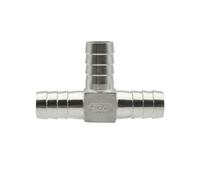 DQFOCPHHAA 304 Stainless Steel Hose Hook T L Y-Shaped Cross Four-Way 6 8 10 12 14 15 16 19 20 25 Water Gas Splitter LIUZIIHAYIN(T Type,10mm)