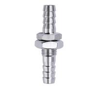 DQFOCPHHAA 4mm Hose OD 304 Stainless Steel Bulkhead Straight Hex Union Pipe Fitting Connector